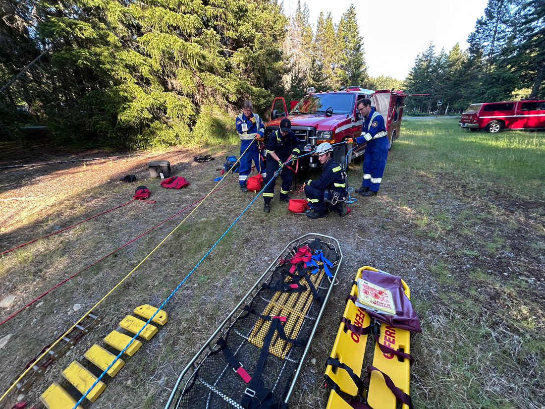 Gold River Fire Department Completes High Angle Rope Rescue Scenario